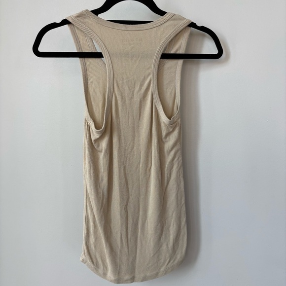 Set Active Tan Ribbed Tank Top Size S - Picture 4 of 5